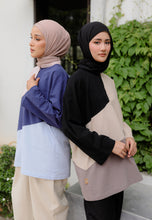 Load image into Gallery viewer, Zeera Patches Top (Black Nude)