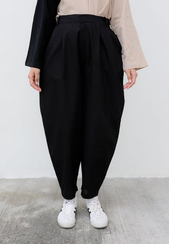 Malia Barrel Pants (Black)