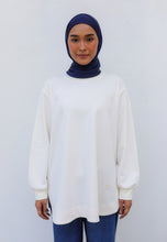 Load image into Gallery viewer, Zoe Curved T-Shirt (Off White)