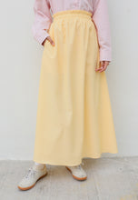 Load image into Gallery viewer, Armel Cotton Skirt (Pastel Yellow)
