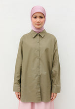Load image into Gallery viewer, Erum Linen Top (Sage Green)