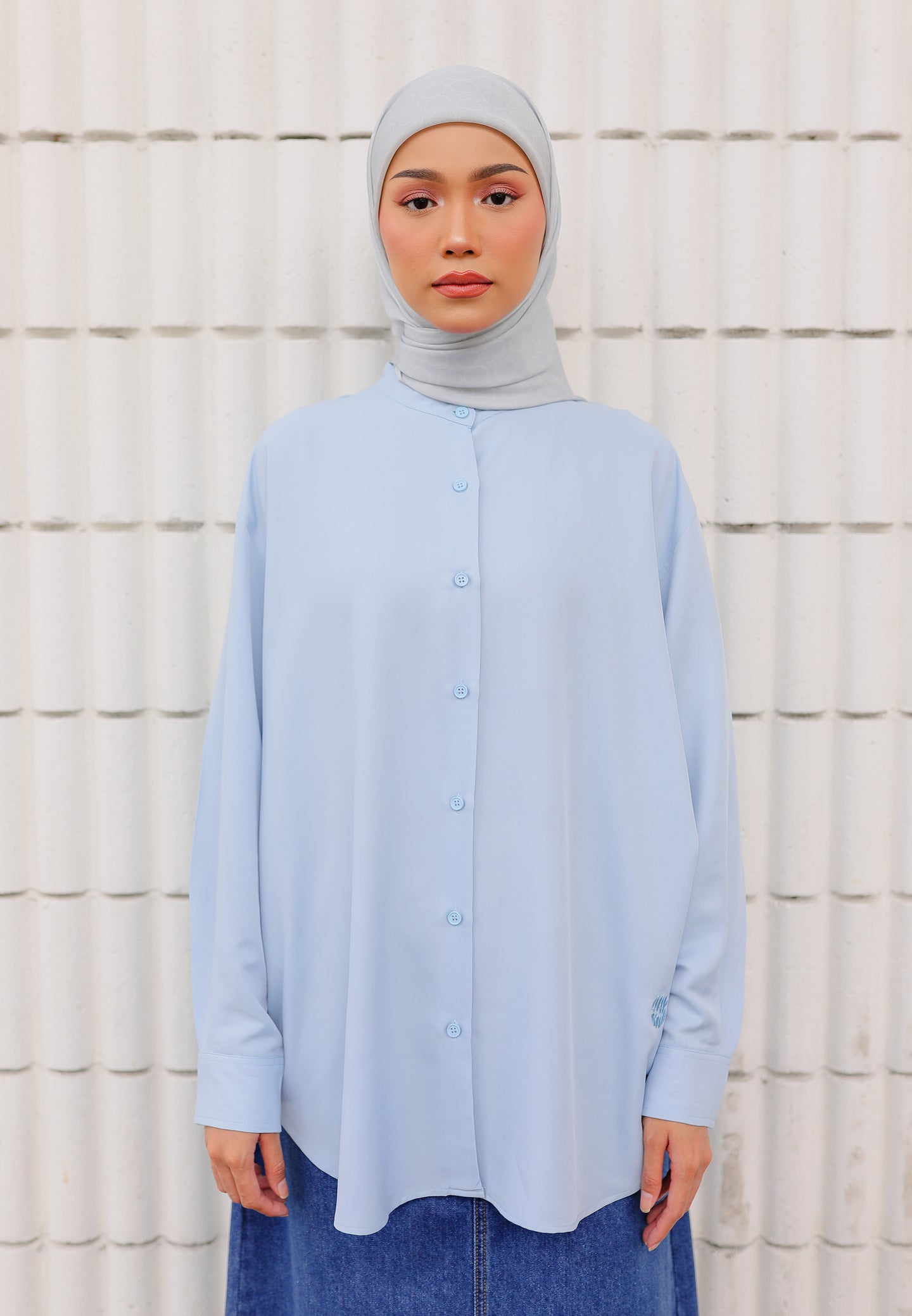 Maher Plain Top (Baby Blue)