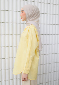 Erum Linen Top (Soft Yellow)