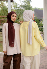 Load image into Gallery viewer, Erum Linen Top (Soft Yellow)
