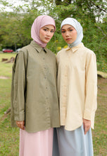 Load image into Gallery viewer, Erum Linen Top (Sage Green)