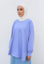 Load image into Gallery viewer, Zoe Curved T-Shirt (Lavender Blue)