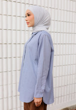 Load image into Gallery viewer, Erum Linen Top (Sky Blue)