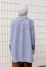 Load image into Gallery viewer, Erum Linen Top (Sky Blue)