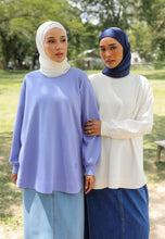 Load image into Gallery viewer, Zoe Curved T-Shirt (Lavender Blue)
