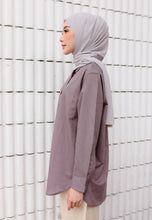 Load image into Gallery viewer, Erum Linen Top (Dusty Purple)