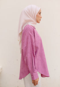 Leena Curved Top (Dusty Purple)