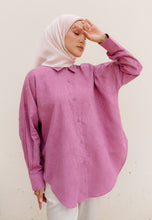 Load image into Gallery viewer, Leena Curved Top (Dusty Purple)