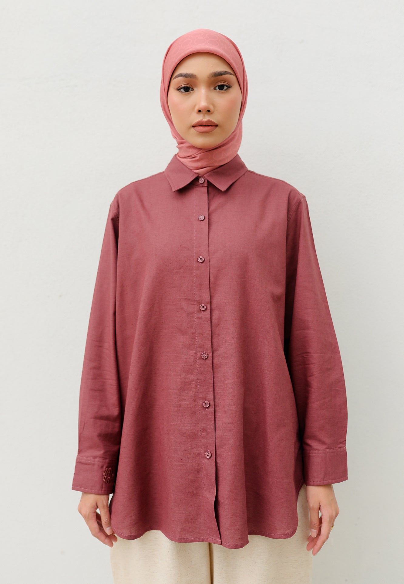 Erum Linen Top (Redwood)