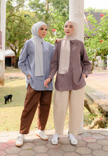 Load image into Gallery viewer, Erum Linen Top (Dusty Purple)
