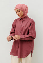 Load image into Gallery viewer, Erum Linen Top (Redwood)
