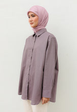 Load image into Gallery viewer, Erum Linen Top (Dusty Purple)