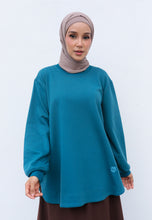 Load image into Gallery viewer, Zoe Curved T-Shirt (Deep Teal)