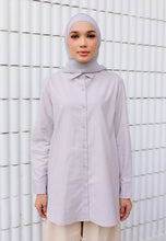 Load image into Gallery viewer, Erum Linen Top (Soft Grey)
