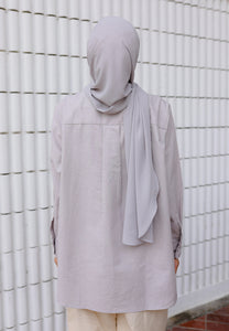 Erum Linen Top (Soft Grey)