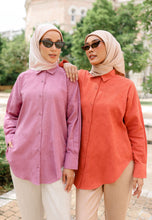 Load image into Gallery viewer, Leena Curved Top (Brick Orange)