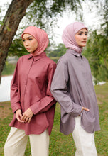 Load image into Gallery viewer, Erum Linen Top (Dusty Purple)
