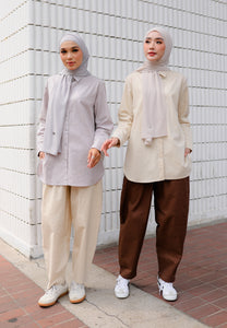 Erum Linen Top (Linen Cream)