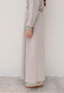 Zoe Flare Skirt (Soft Grey)