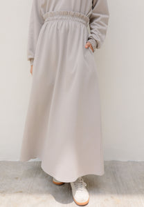 Zoe Flare Skirt (Soft Grey)