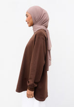 Load image into Gallery viewer, Zoe Curved T-Shirt (Dark Choco)