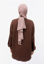 Load image into Gallery viewer, Zoe Curved T-Shirt (Dark Choco)