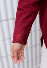 Load image into Gallery viewer, Erum Linen Top (Maroon)