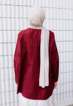 Load image into Gallery viewer, Erum Linen Top (Maroon)