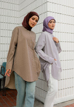 Load image into Gallery viewer, Reem Stripe Top (Brown)