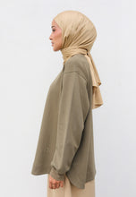 Load image into Gallery viewer, Zoe Curved T-Shirt (Olive Grey)