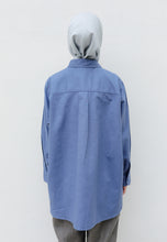 Load image into Gallery viewer, Erum Linen Top (Denim Blue)