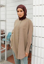 Load image into Gallery viewer, Reem Stripe Top (Brown)