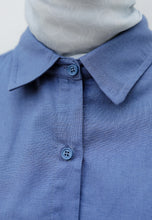 Load image into Gallery viewer, Erum Linen Top (Denim Blue)
