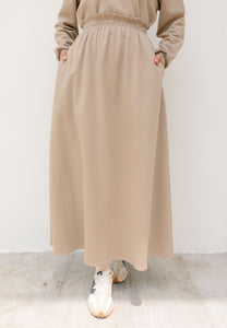 Zoe Flare Skirt (Nude)