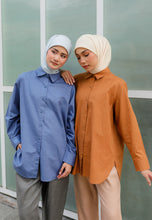 Load image into Gallery viewer, Erum Linen Top (Brownish Orange)