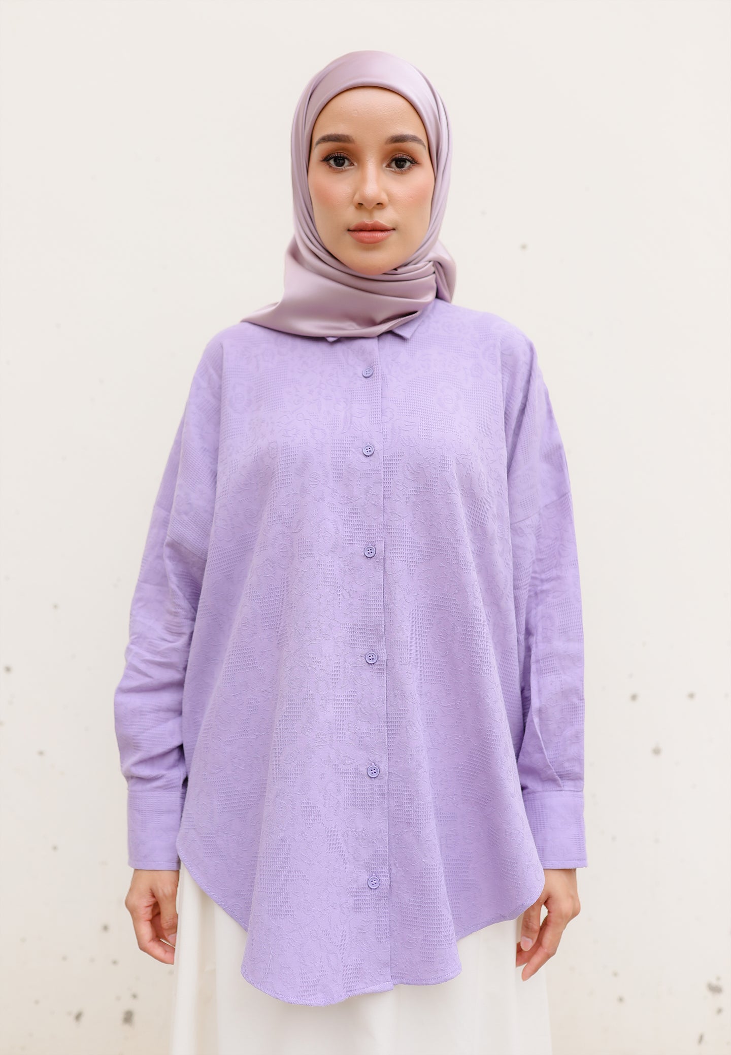 Leena Curved Top (Lilac)