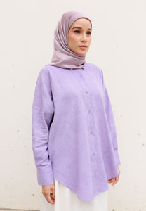 Leena Curved Top (Lilac)