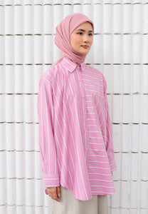 Suha Stripe Top (Pastel Pink)