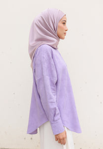 Leena Curved Top (Lilac)