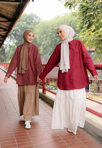 Erum Linen Top (Redwood)
