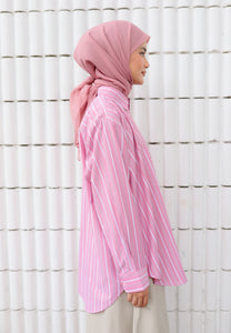 Suha Stripe Top (Pastel Pink)