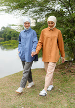 Load image into Gallery viewer, Erum Linen Top (Brownish Orange)