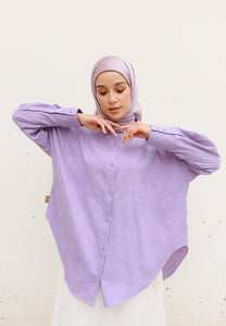 Leena Curved Top (Lilac)