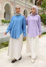 Load image into Gallery viewer, Leena Curved Top (Blue)