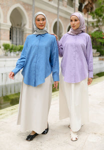 Leena Curved Top (Blue)