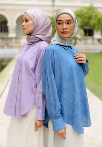 Leena Curved Top (Lilac)